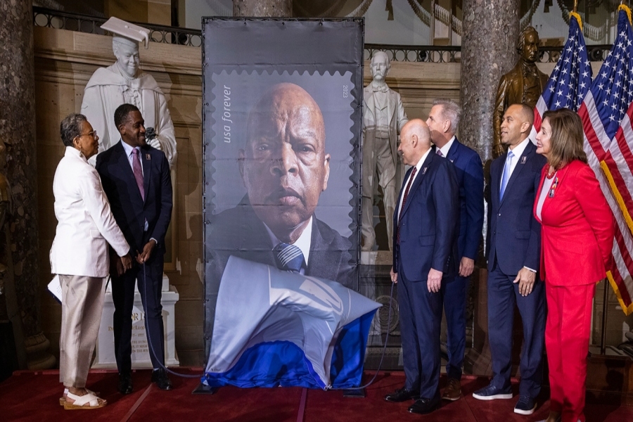 John Lewis Honored With Stamp And Ceremony At US Capitol