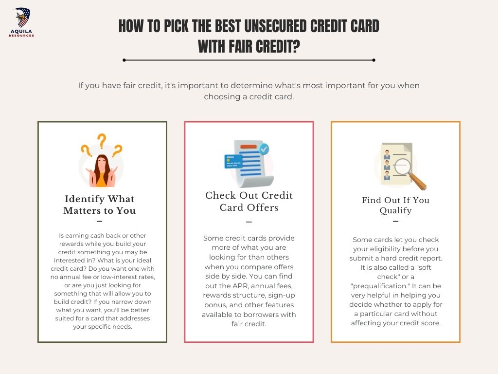 How to Pick the Best Unsecured Credit Card with Fair Credit?