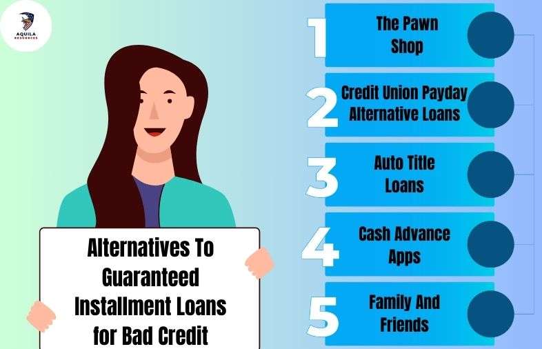 Alternatives To Guaranteed Installment Loans for Bad Credit